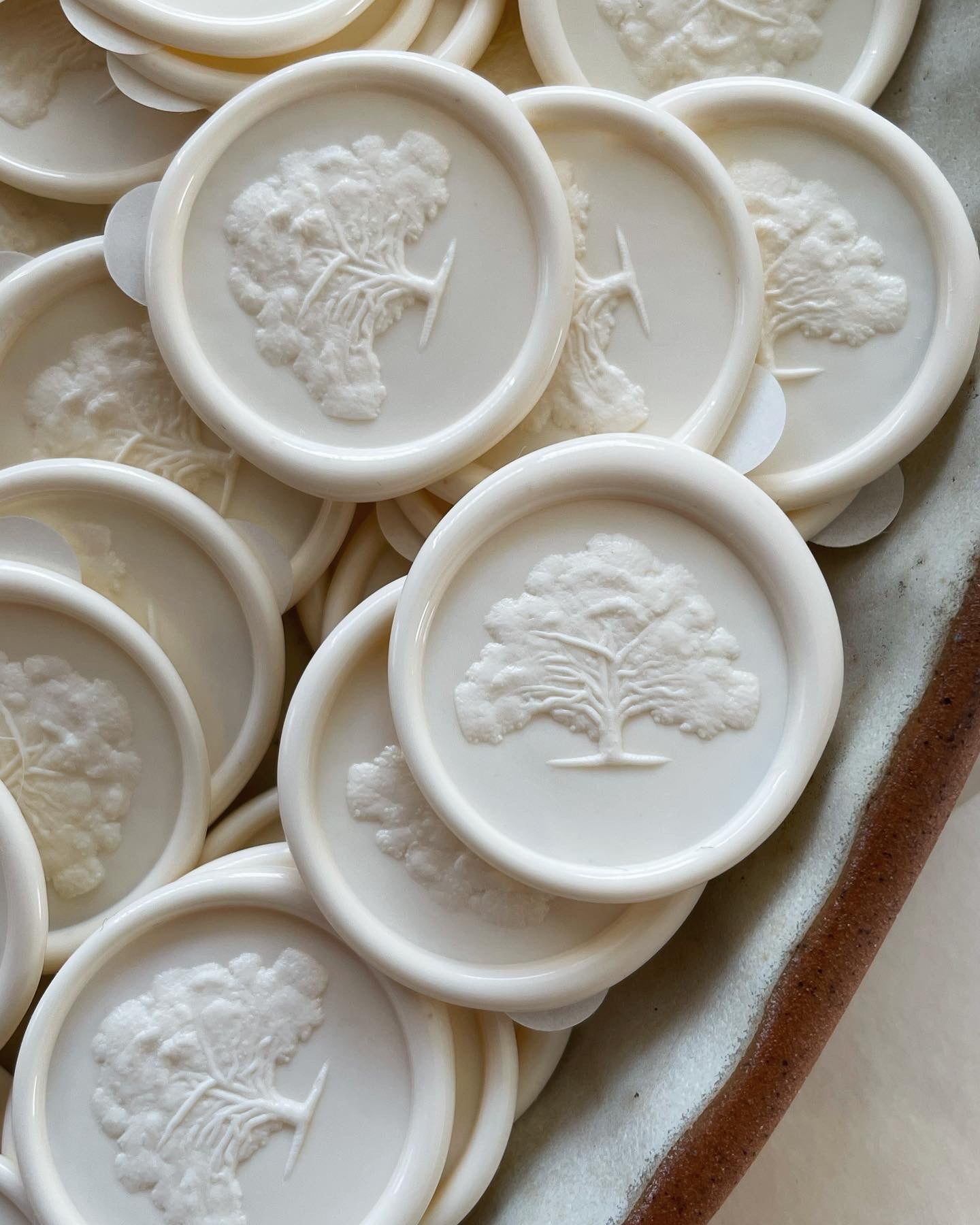 Self adhesive wax seals