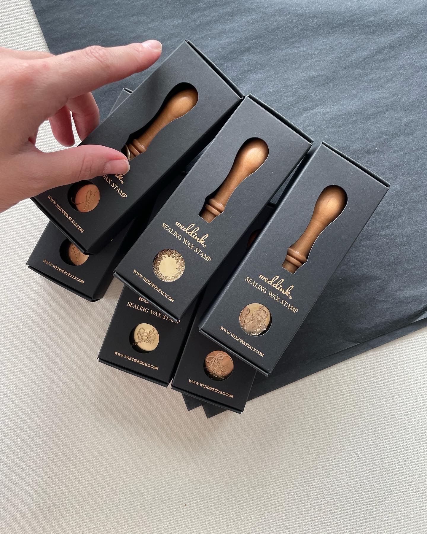 Custom made wax stamps