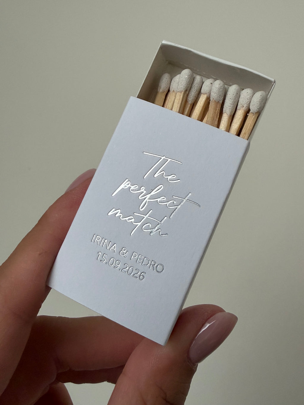 Custom hot foil printed Matchboxes