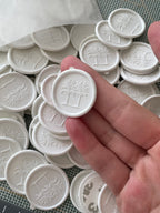 Palm trees Self adhesive wax seals - 35 pcs