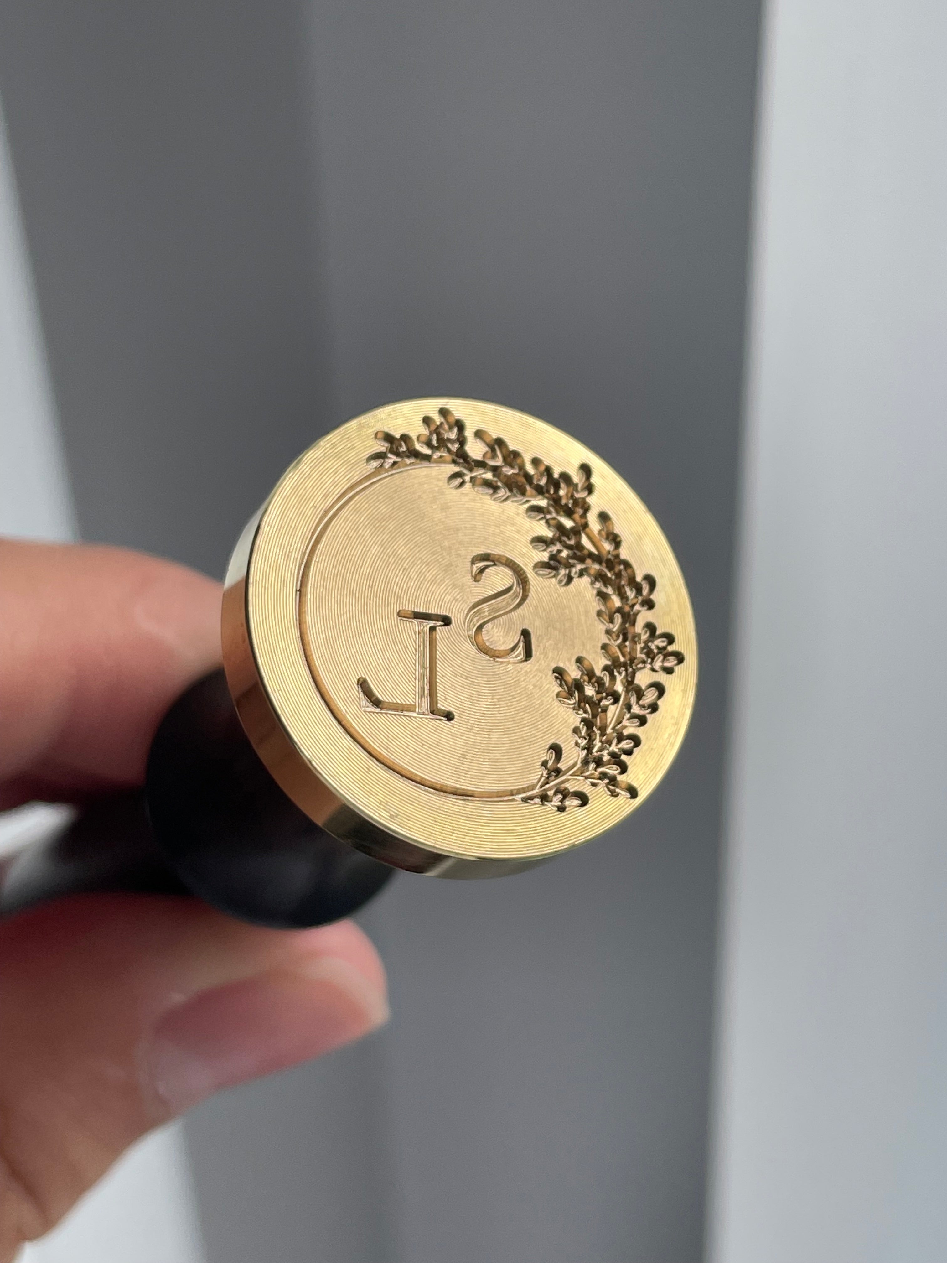 Custom Initial Wax Stamp - Wedding Monogram / wax stamp