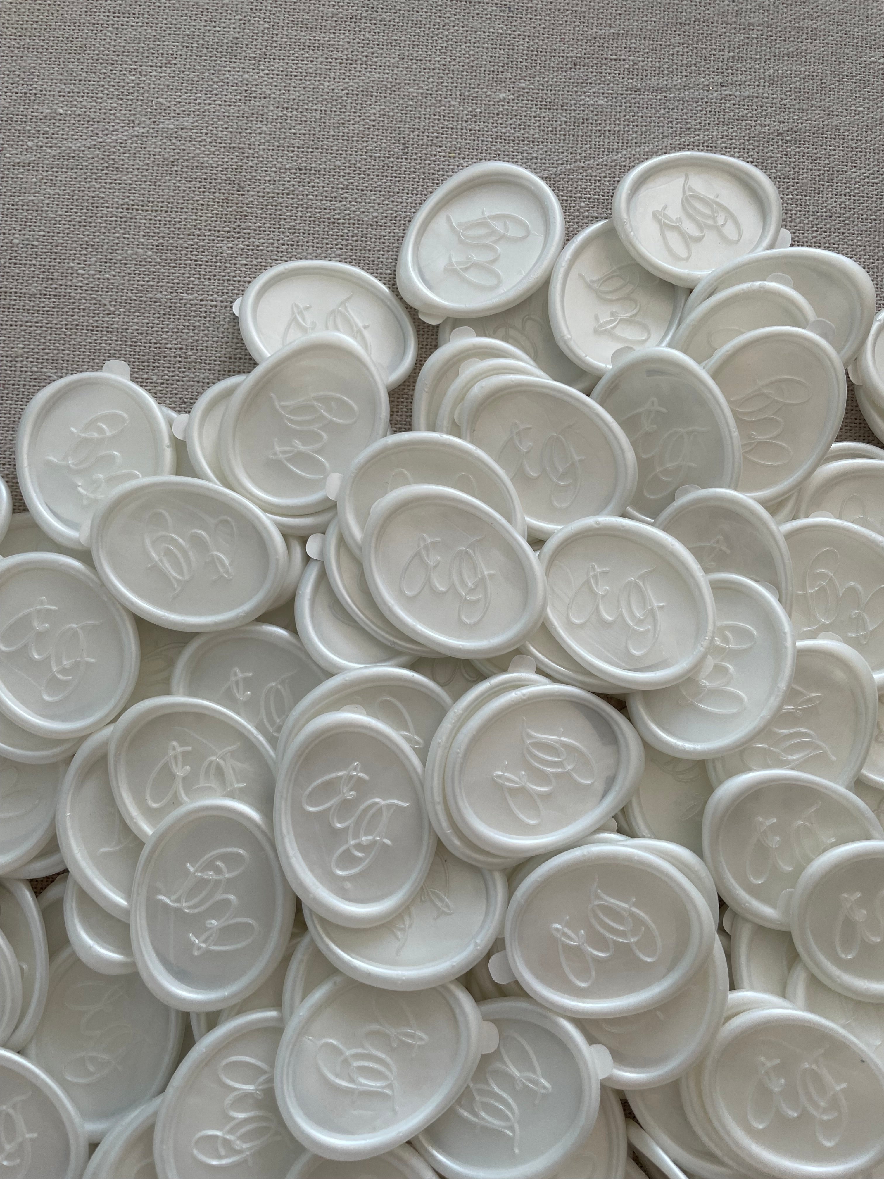 Oval custom self Adhesive wax seal