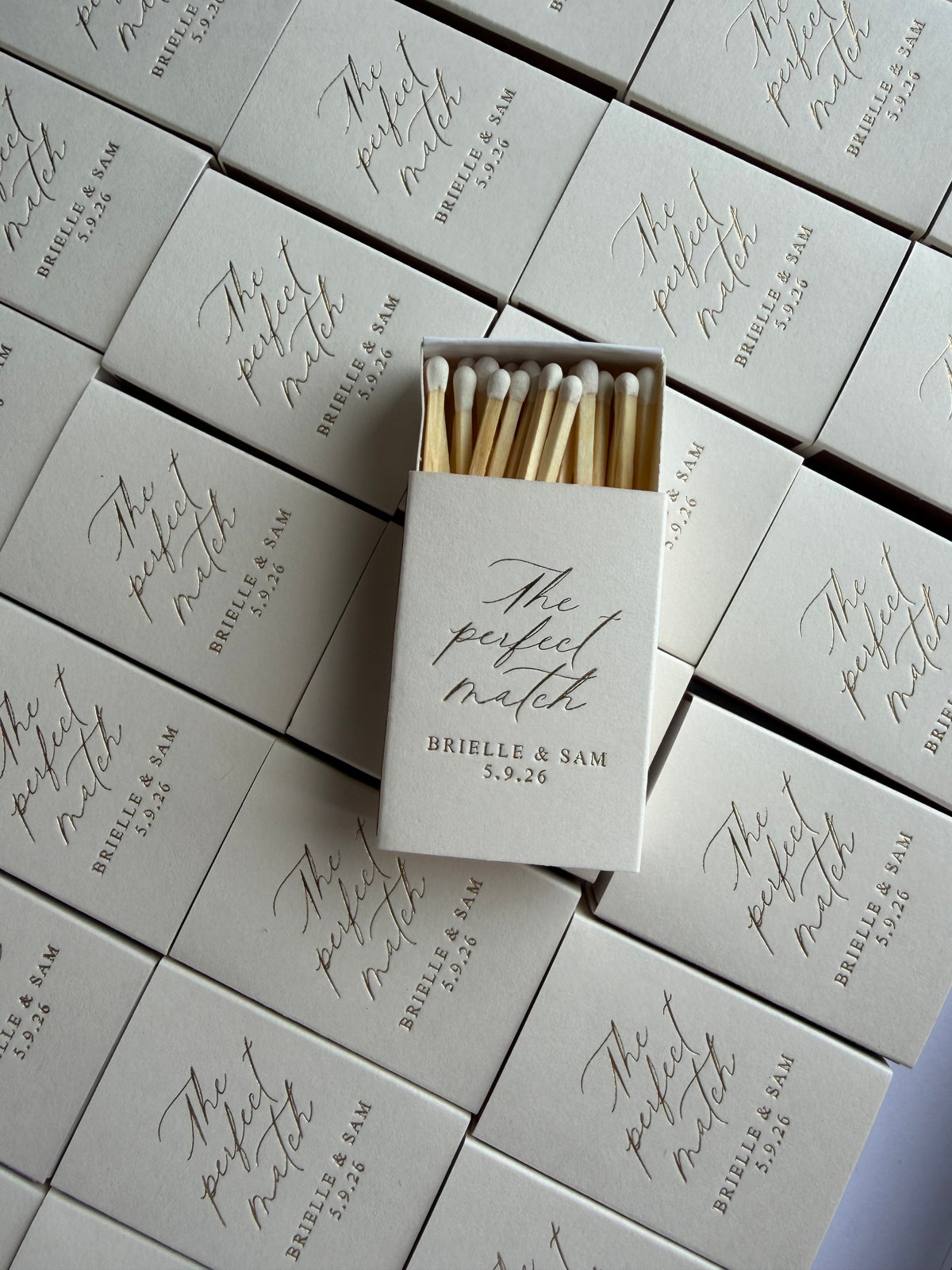 Custom hot foil printed Matchboxes