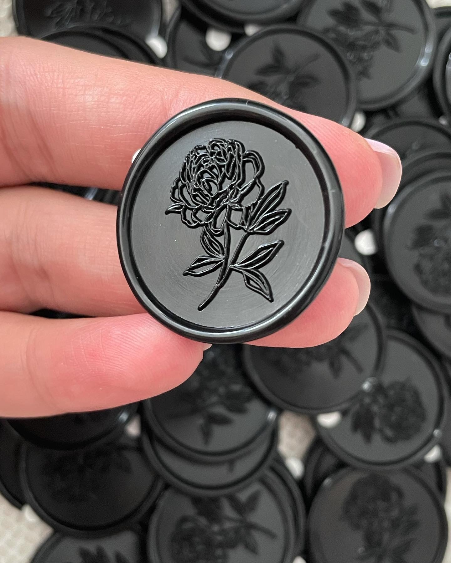 Peony - Self adhesive wax seals - 35 pcs