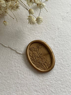 Champ sauvage - Sceaux de cire autocollants ovales - 35 pièces