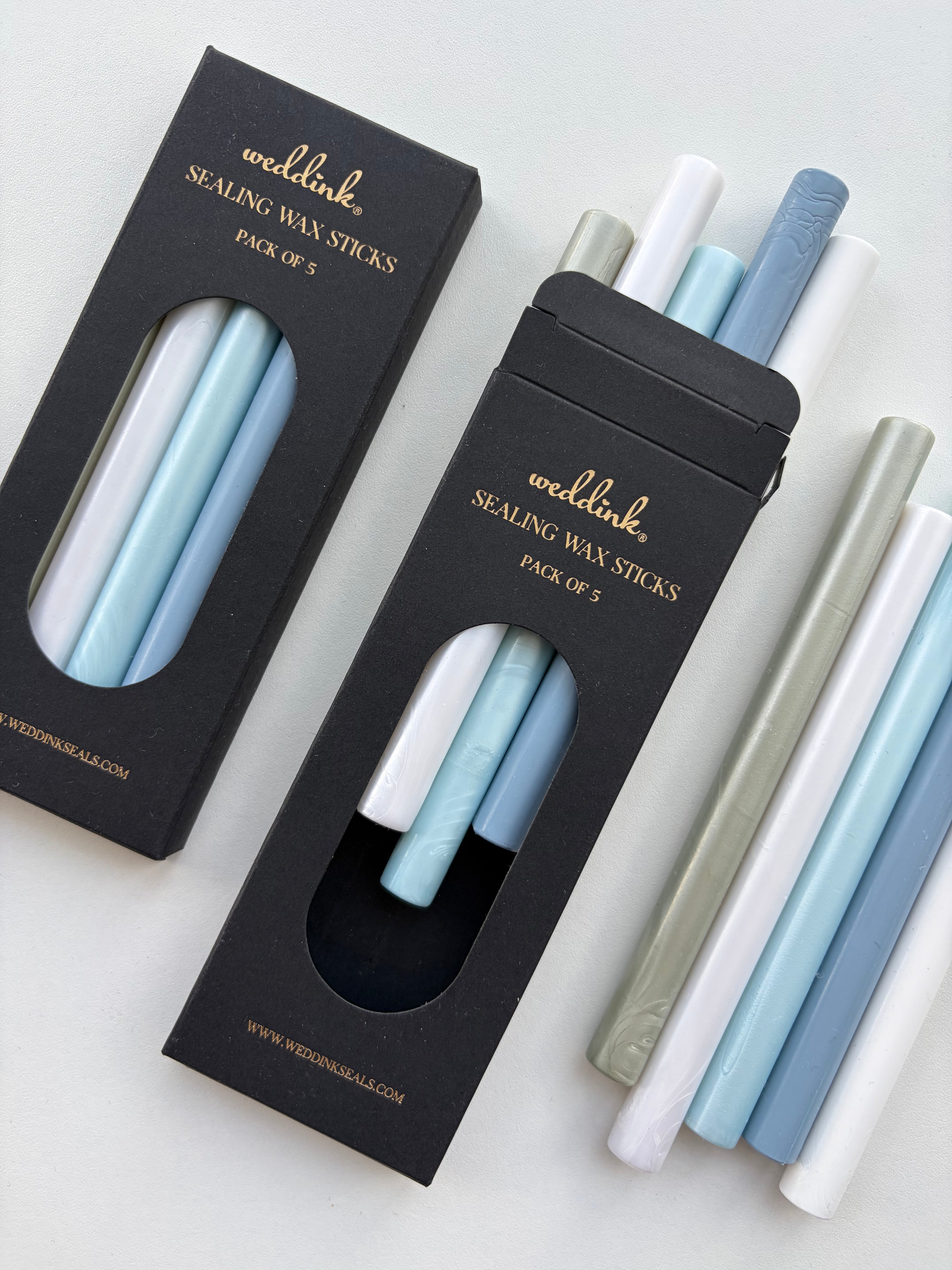 Wedding by the sea sealing wax sticks / blue and white collection / wax sticks