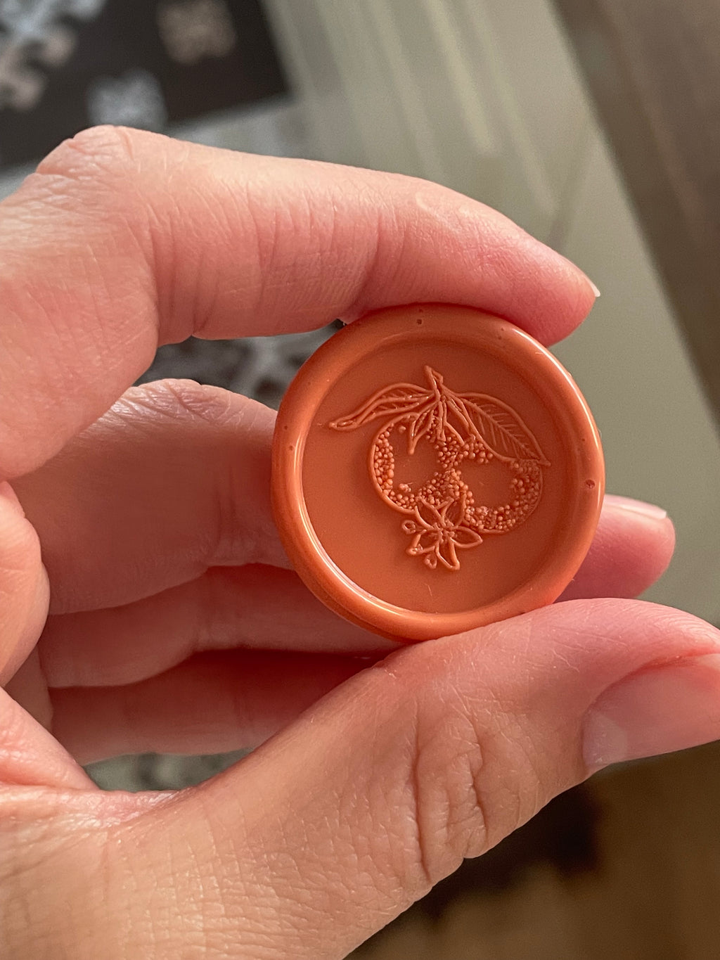 Oranges - self adhesive wax seals - 35 pcs