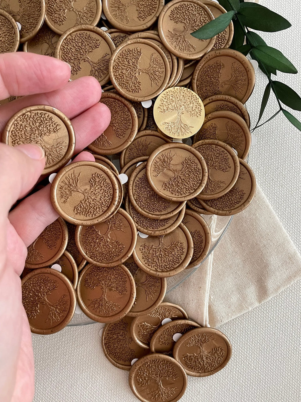 Arbre de vie - Sceaux de cire autocollants - 35 pièces