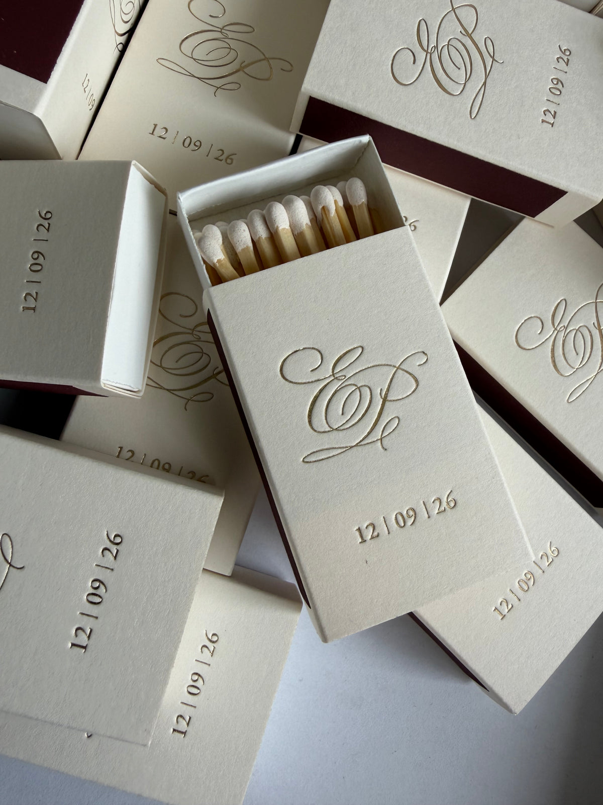 Custom hot foil printed Matchboxes