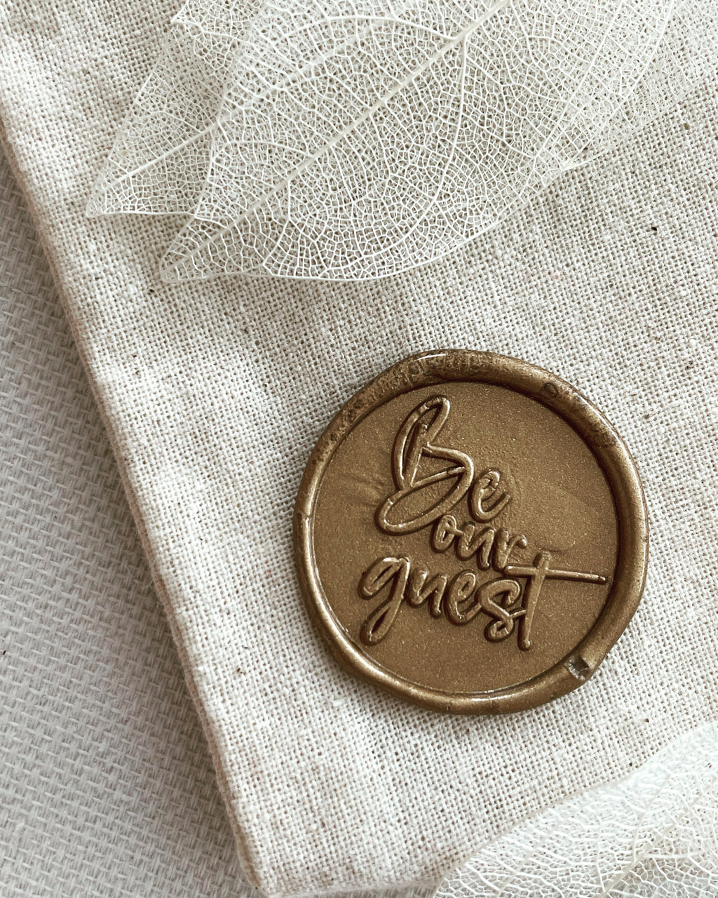 Soyez notre invité - sceau de cire