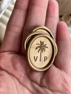 Oval custom self Adhesive wax seal