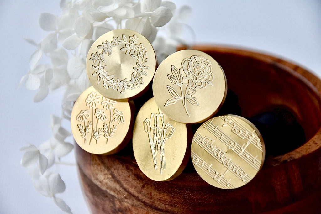 Pivoine - sceau de cire