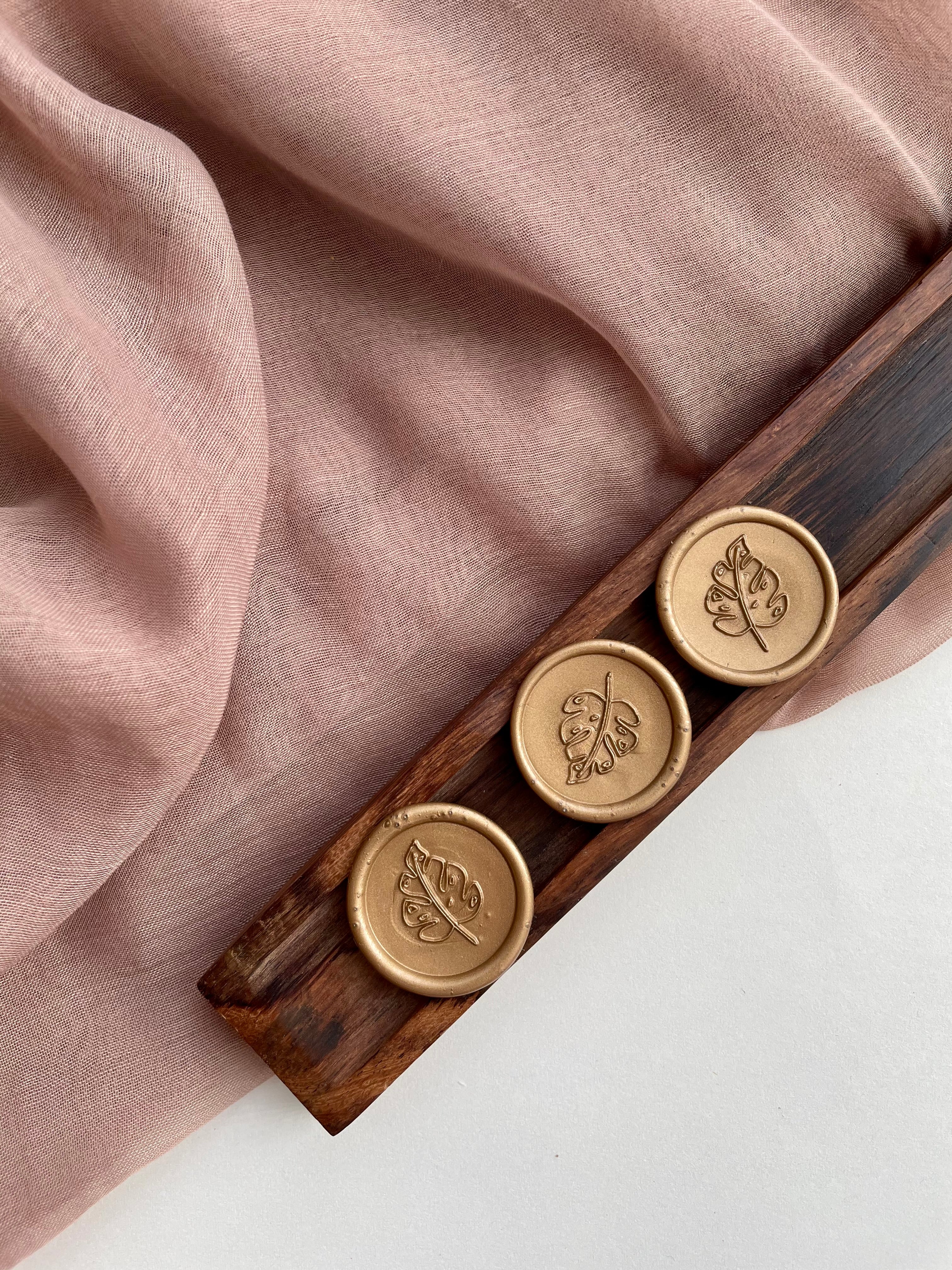 Monstera - Self adhesive wax seals - 35 pcs