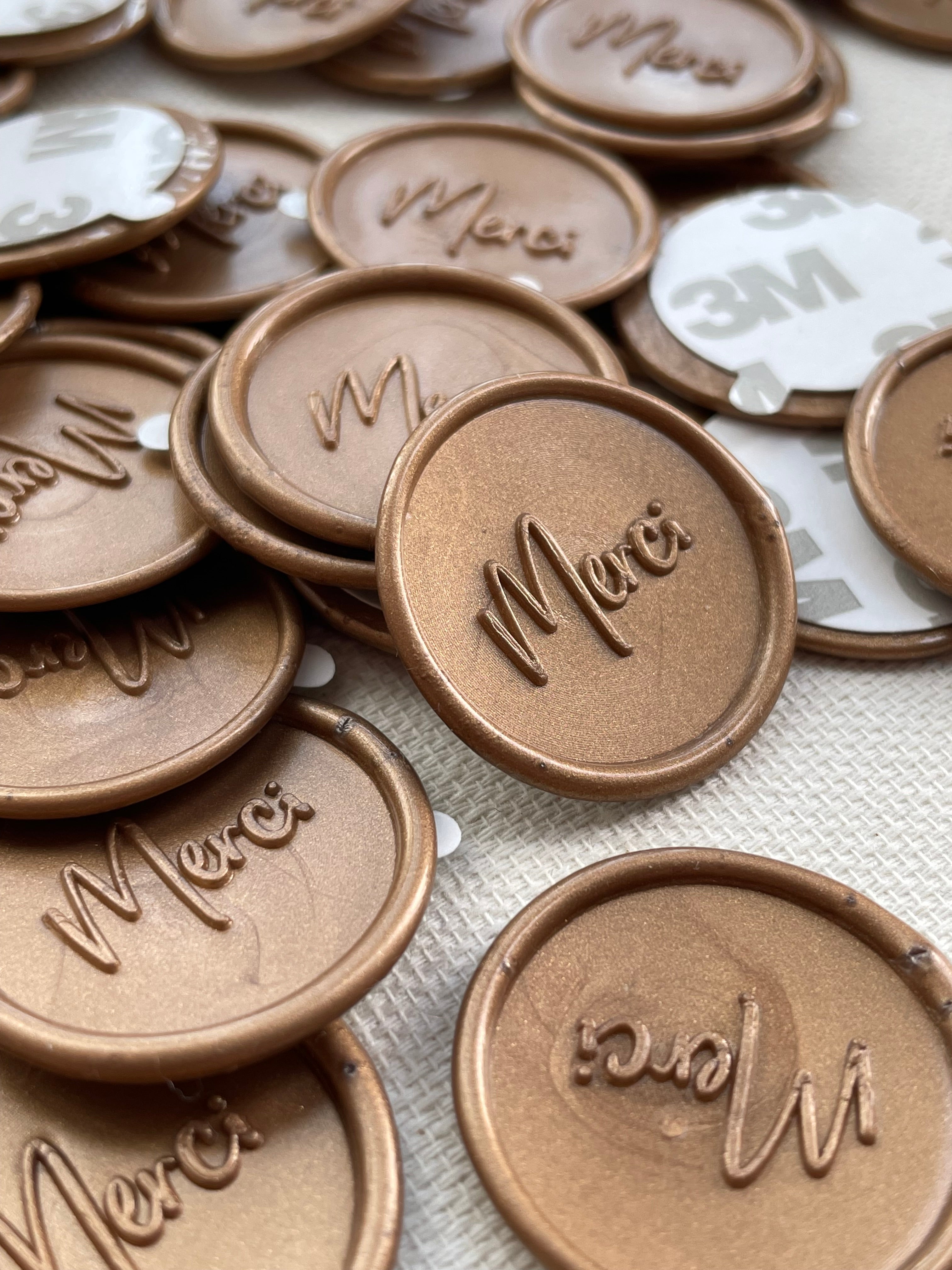 Merci - Self adhesive wax seals - 35 pcs