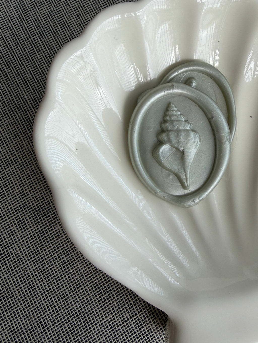 Shell oval Self-Adhesive Wax Seals Handmade for wedding Invitations