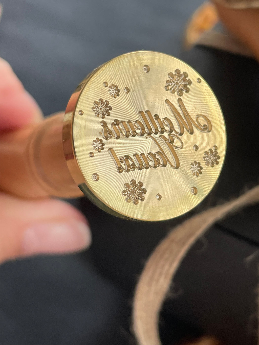 Meilleures voeux - Christmas wax seal stamp