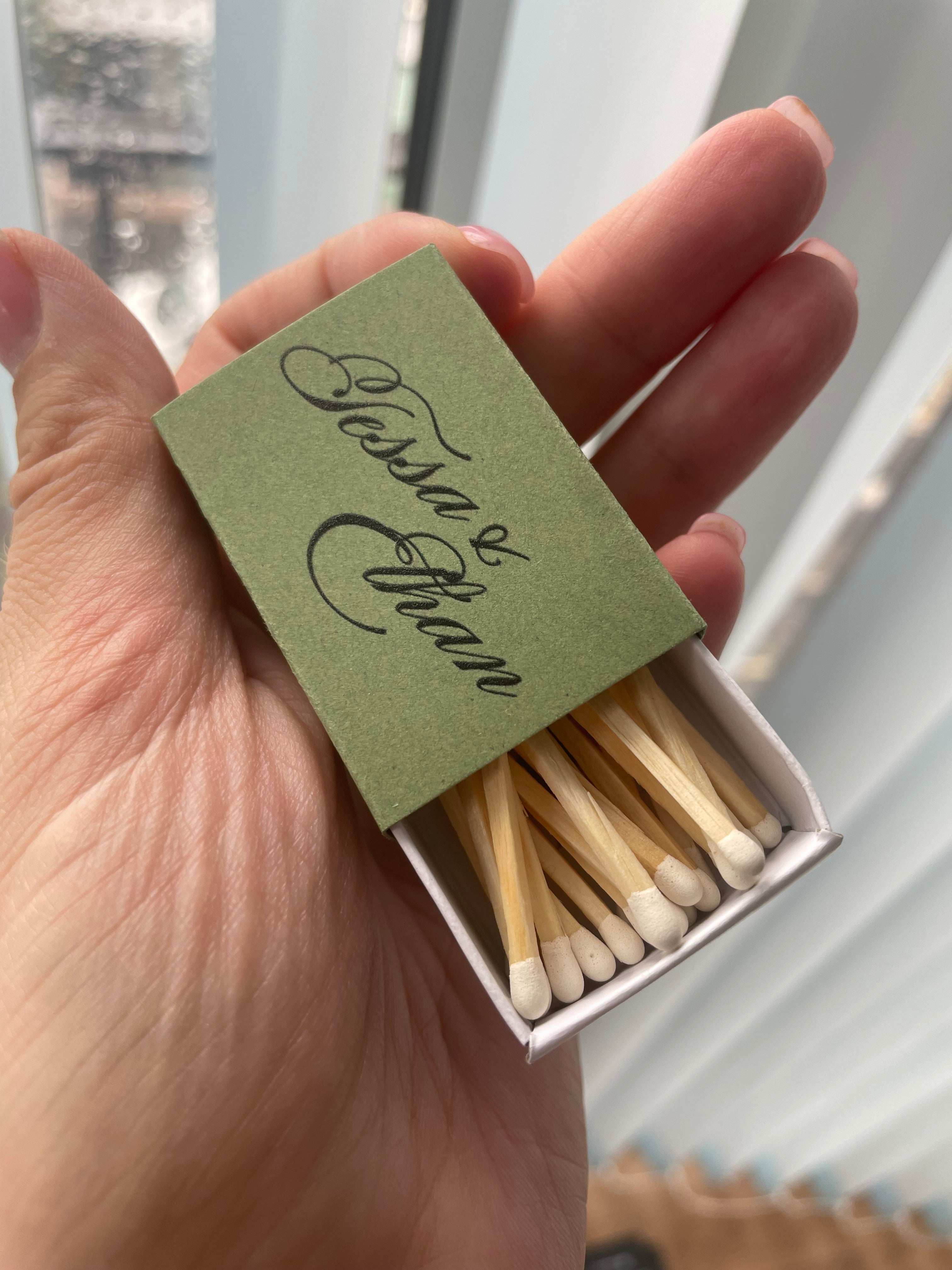 Custom Printed Matchboxes, Personalized Wedding Favors