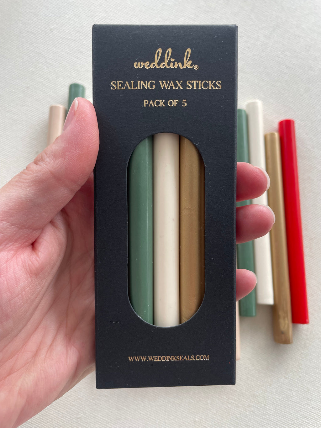 Christmas sealing wax sticks/ Festive colors wax sticks/ pack of 5/ Christmas wax sticks