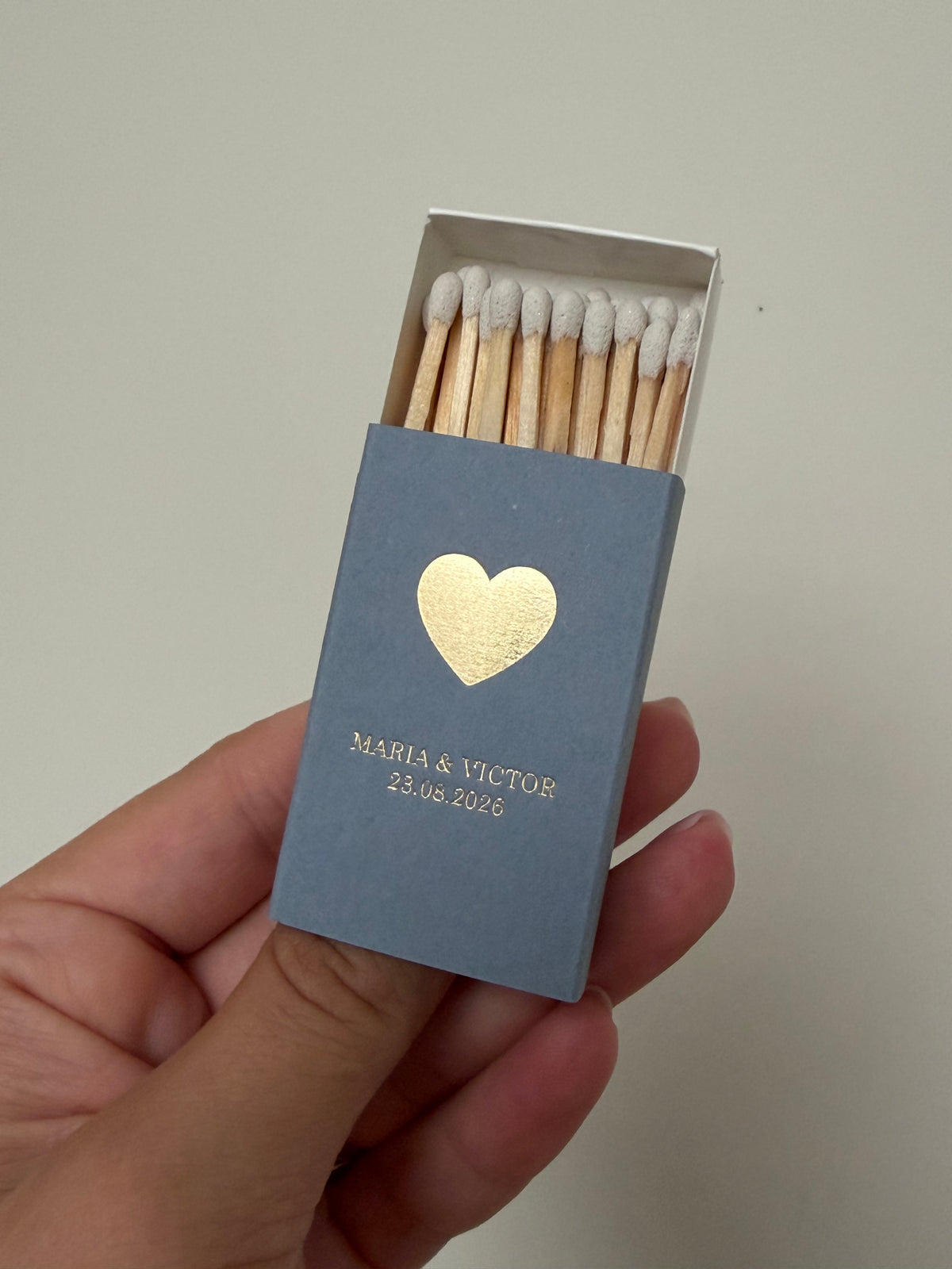 Custom hot foil printed Matchboxes