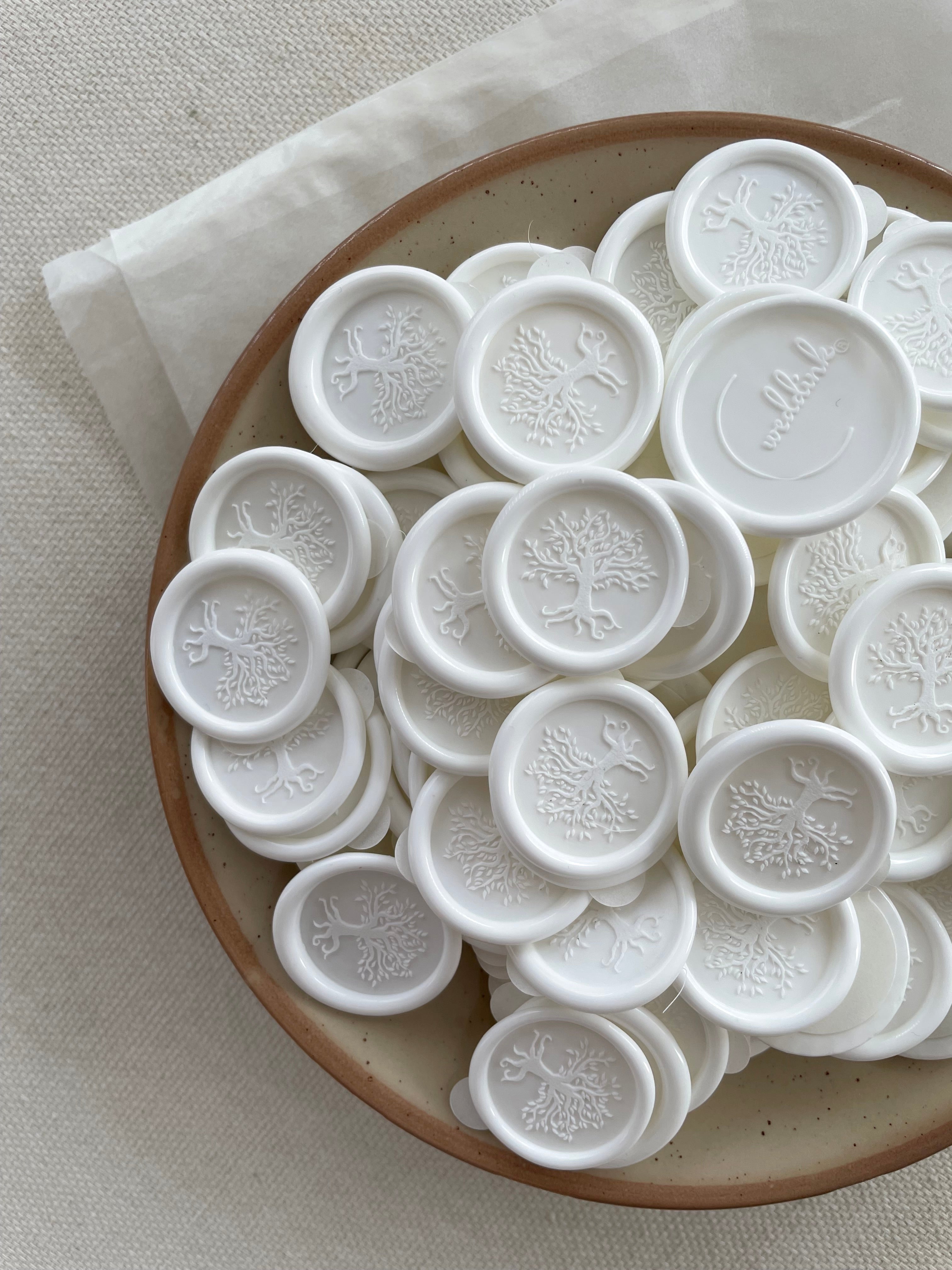 Arbre de vie - MINI 2 cm Sceaux de cire autocollants - 35 pièces