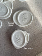 Hydrangea - Self adhesive wax seals - 35 pcs