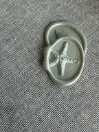 Starfish 3D oval Self-Adhesive Wax Seals Handmade for wedding Invitations