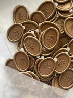 Oval custom self Adhesive wax seal