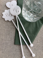 Custom Laser Cut Acrylic Drink Stirrers – Personalized Initials, Wedding Barware