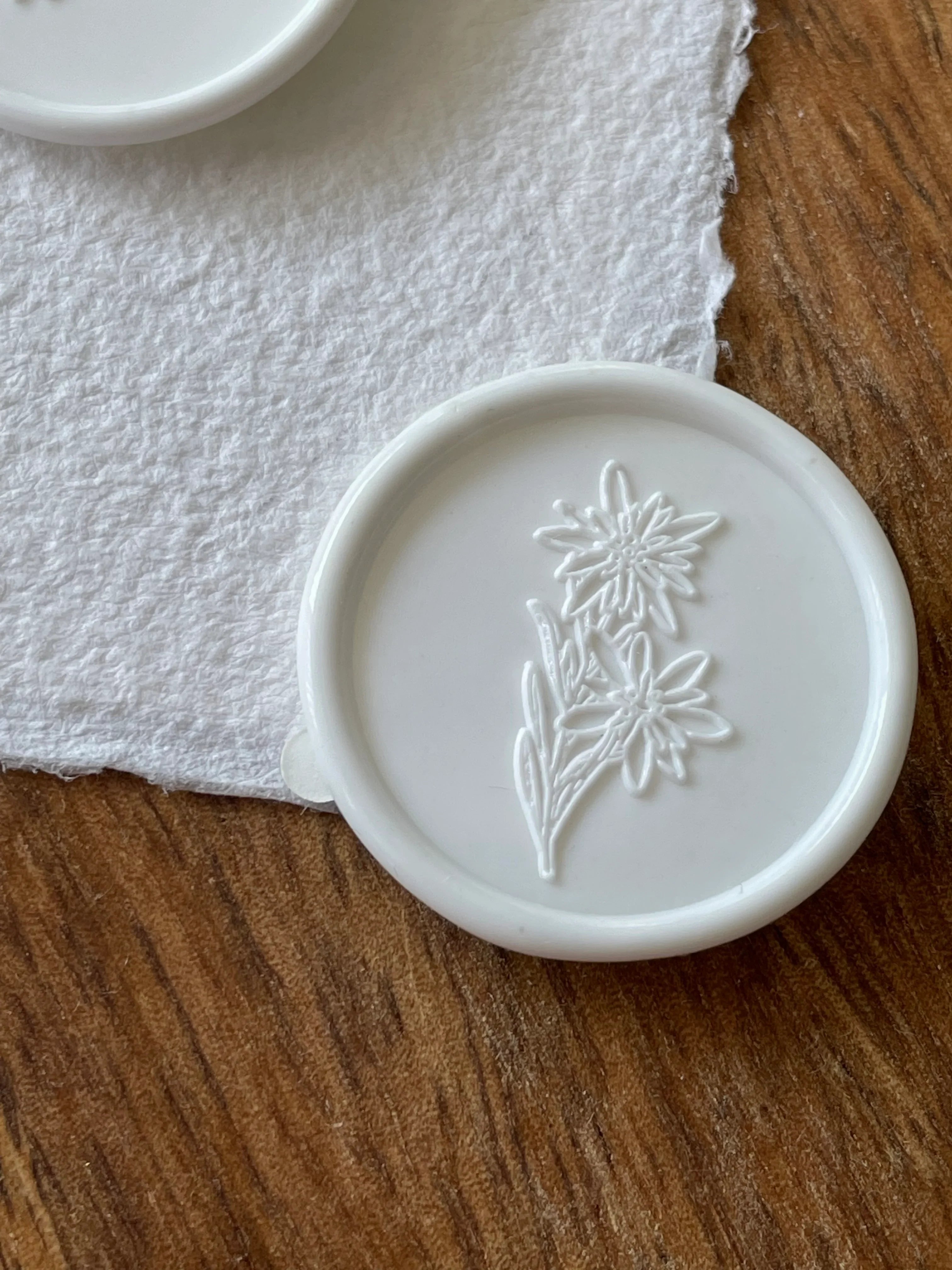 Sceaux de cire autocollants Edelweiss - 35 pièces