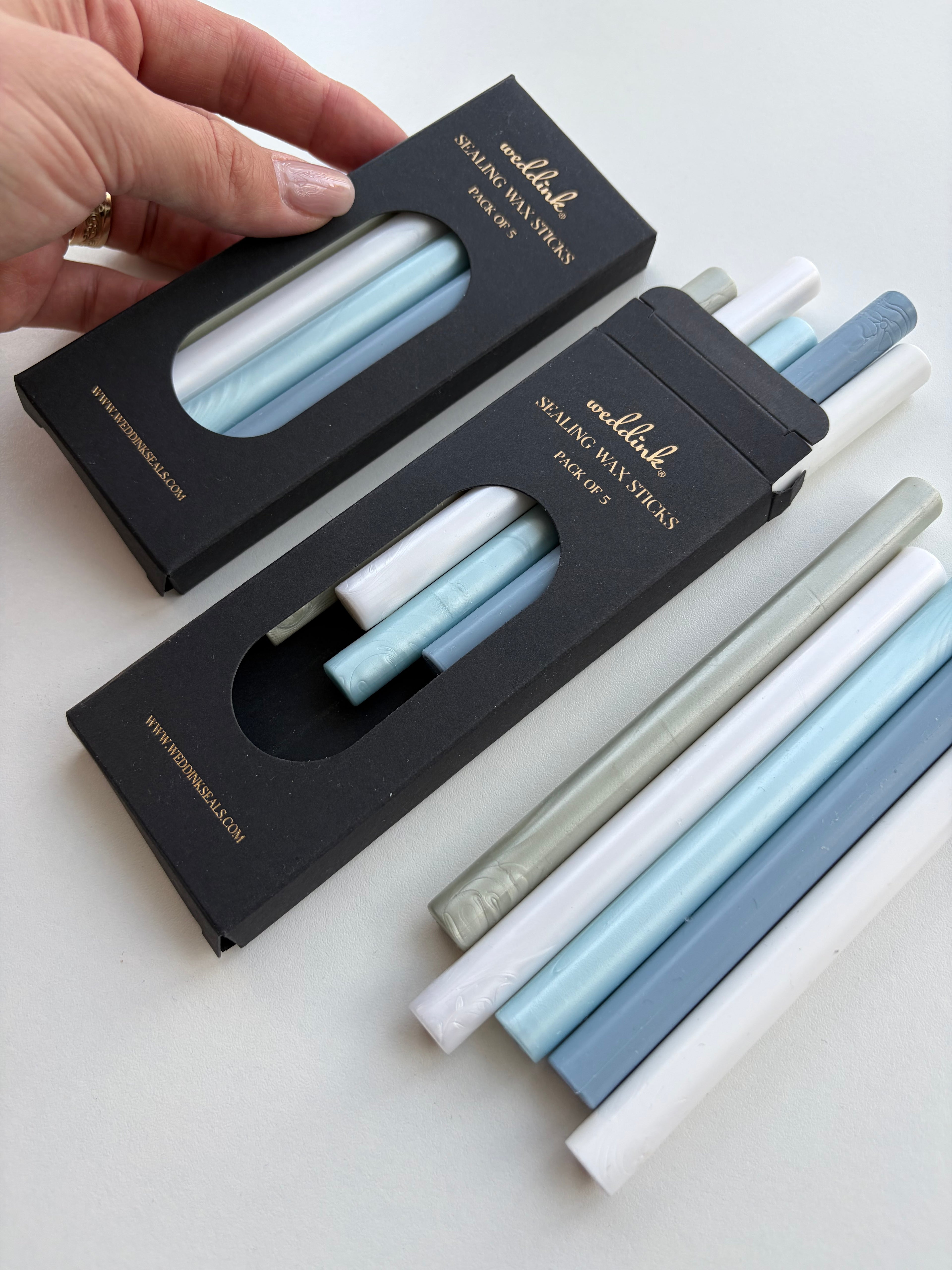 Wedding by the sea sealing wax sticks / blue and white collection / wax sticks