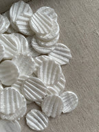 Sceaux de cire autocollants en coquillage / bords naturels