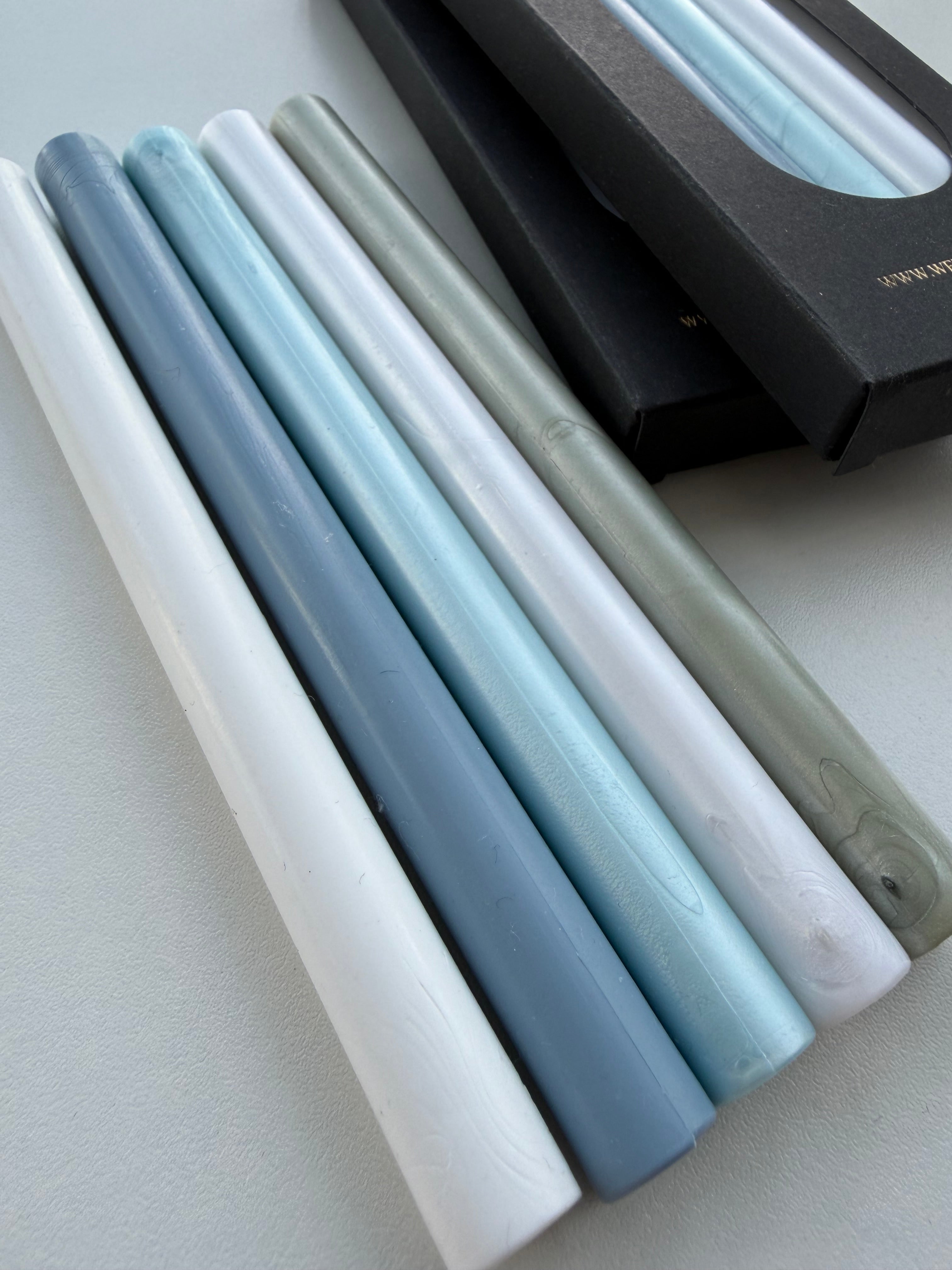 Wedding by the sea sealing wax sticks / blue and white collection / wax sticks