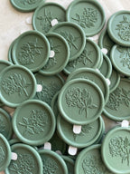 Peony - Self adhesive wax seals - 35 pcs