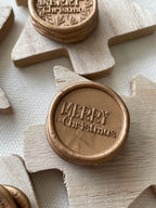 Merry Christmas self adhesive wax seals