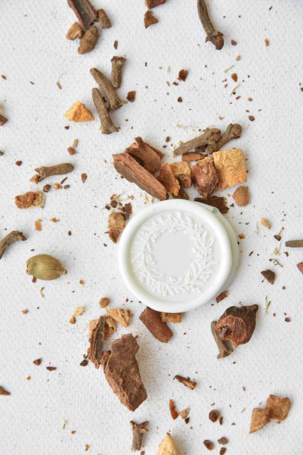 Couronne de Noël - Tampon à cire de Noël