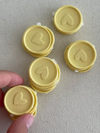 Cœurs - Sceaux de cire autocollants - 35 pièces