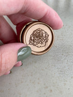 Rose de béryl - Sceaux de cire autocollants - 35 pièces