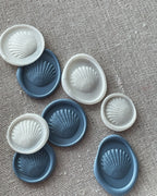 Sea shell - Self adhesive wax seals - 35 pcs
