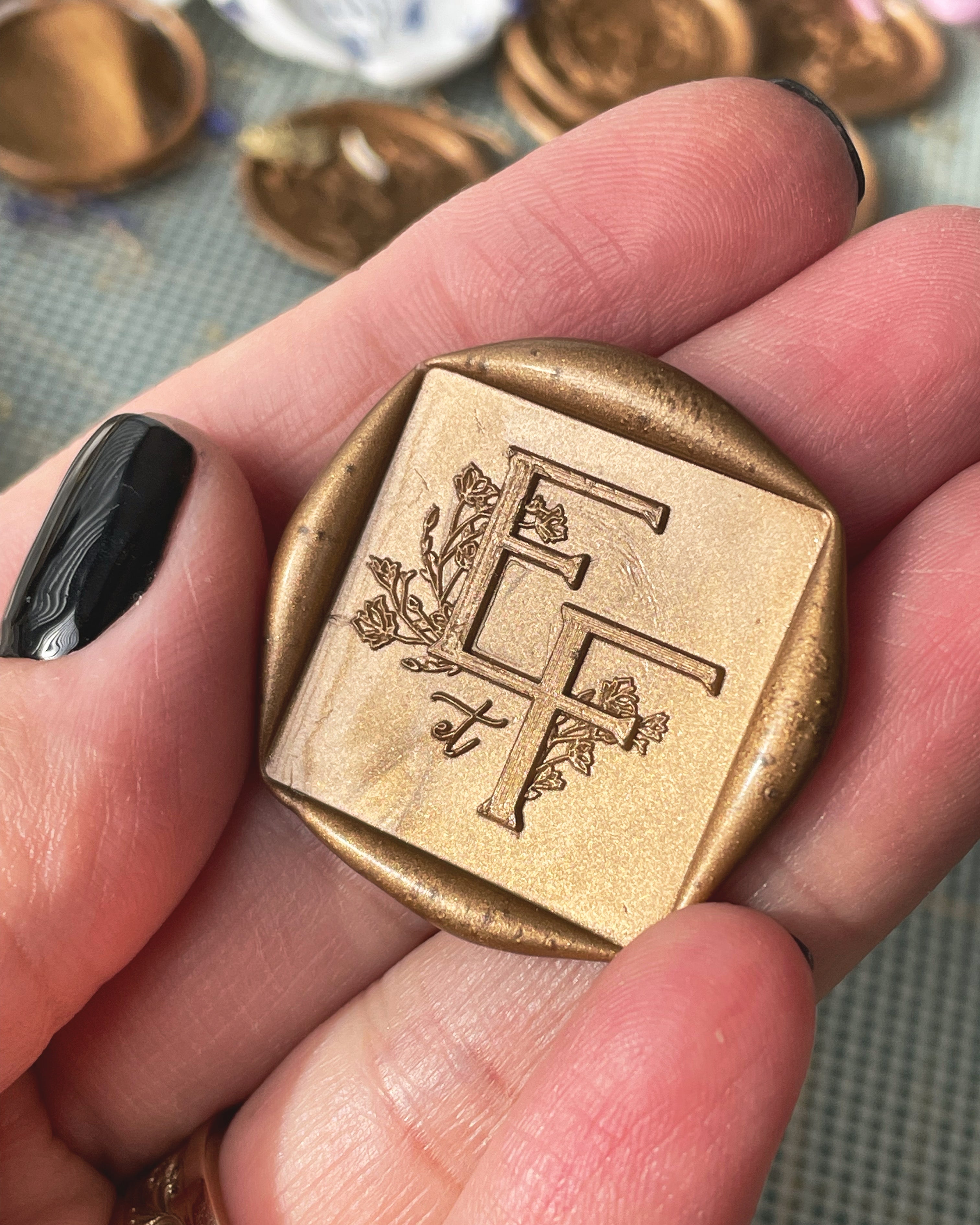Custom Square Wax Seals for Wedding Invites