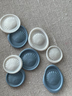 Sea shell - Self adhesive wax seals - 35 pcs