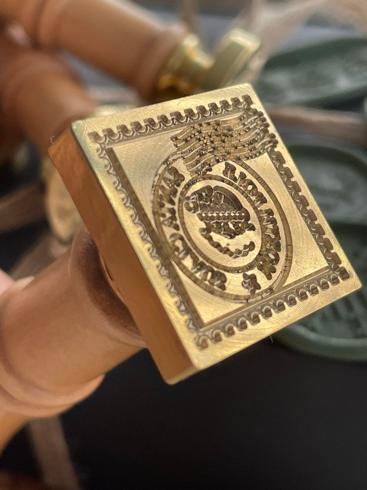 North Pole - square christmas wax seal stamp