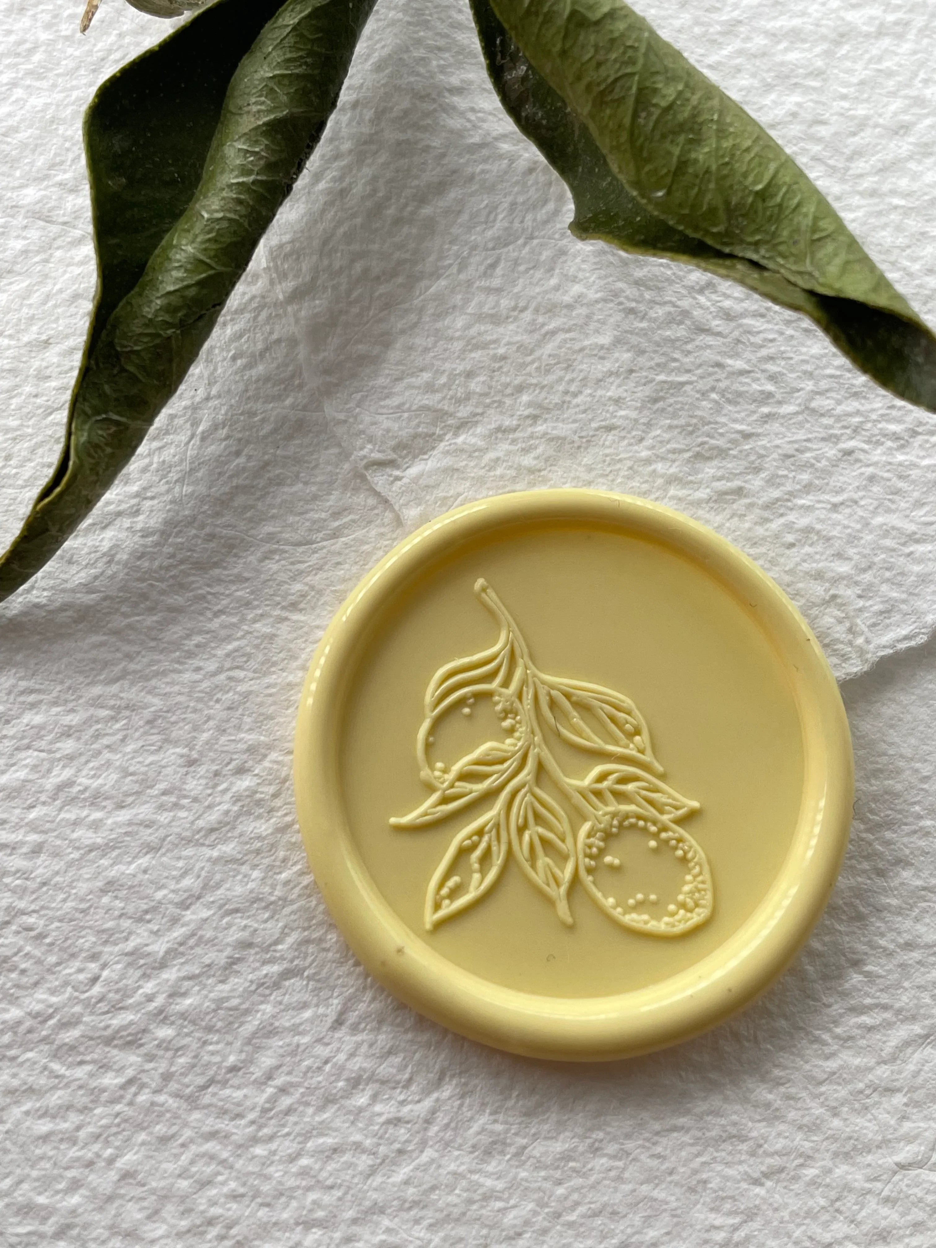 Citron - Sceaux de cire autocollants - 35 pièces