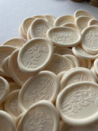 Champ sauvage - Sceaux de cire autocollants ovales - 35 pièces