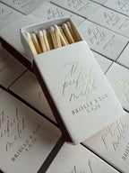 Custom hot foil printed Matchboxes