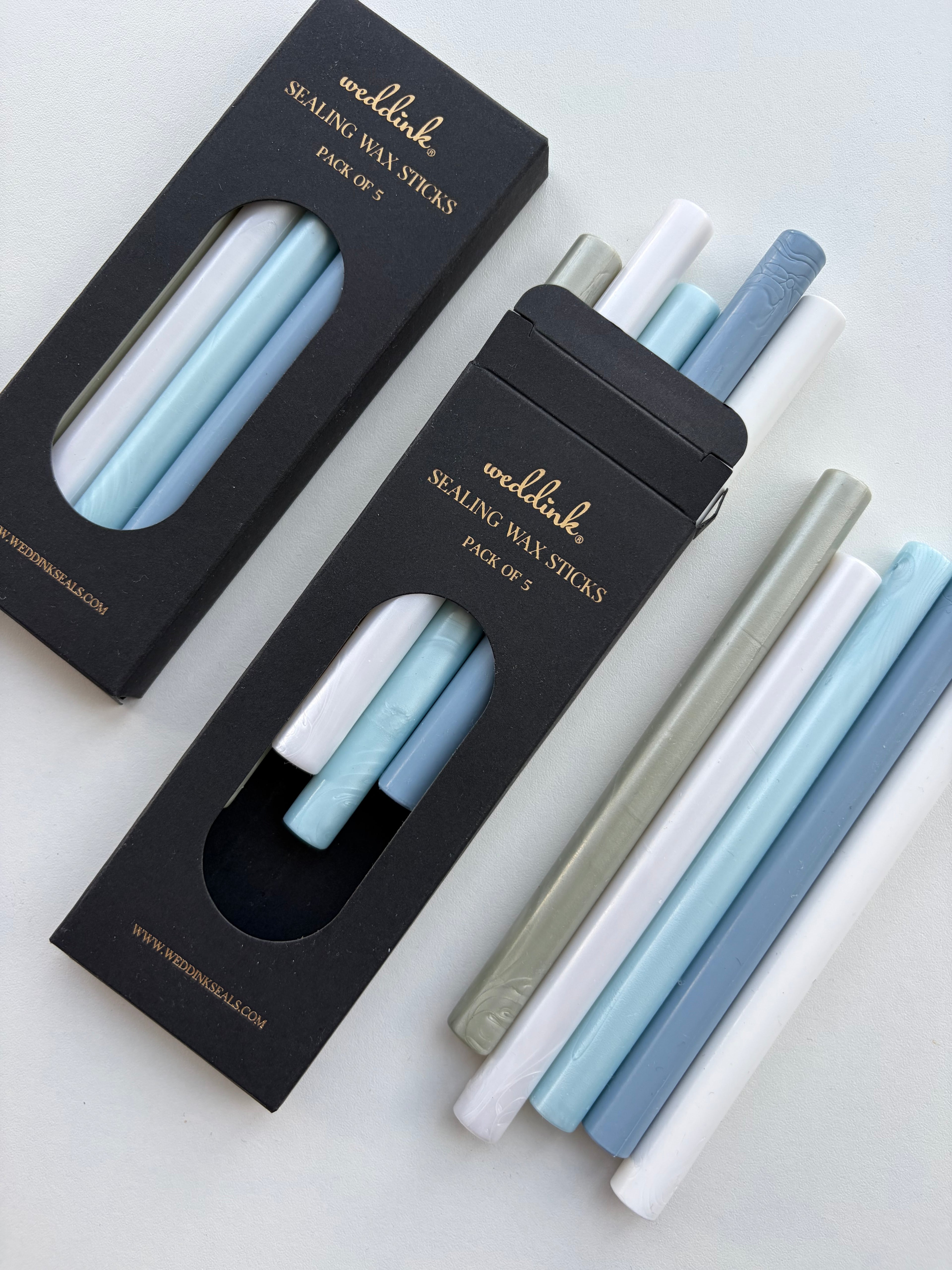 Wedding by the sea sealing wax sticks / blue and white collection / wax sticks