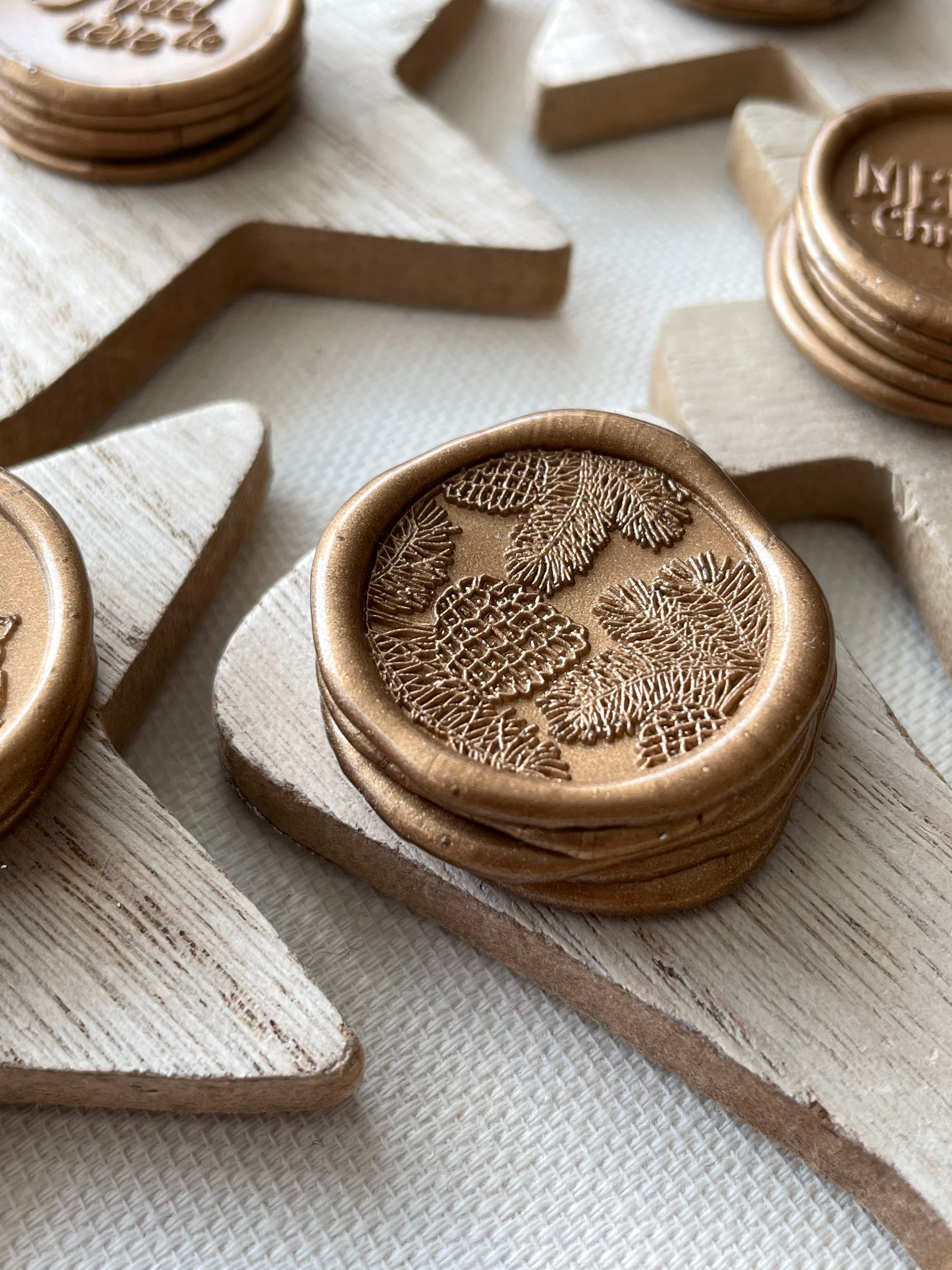 Branches de sapin - Cachet de cire de Noël