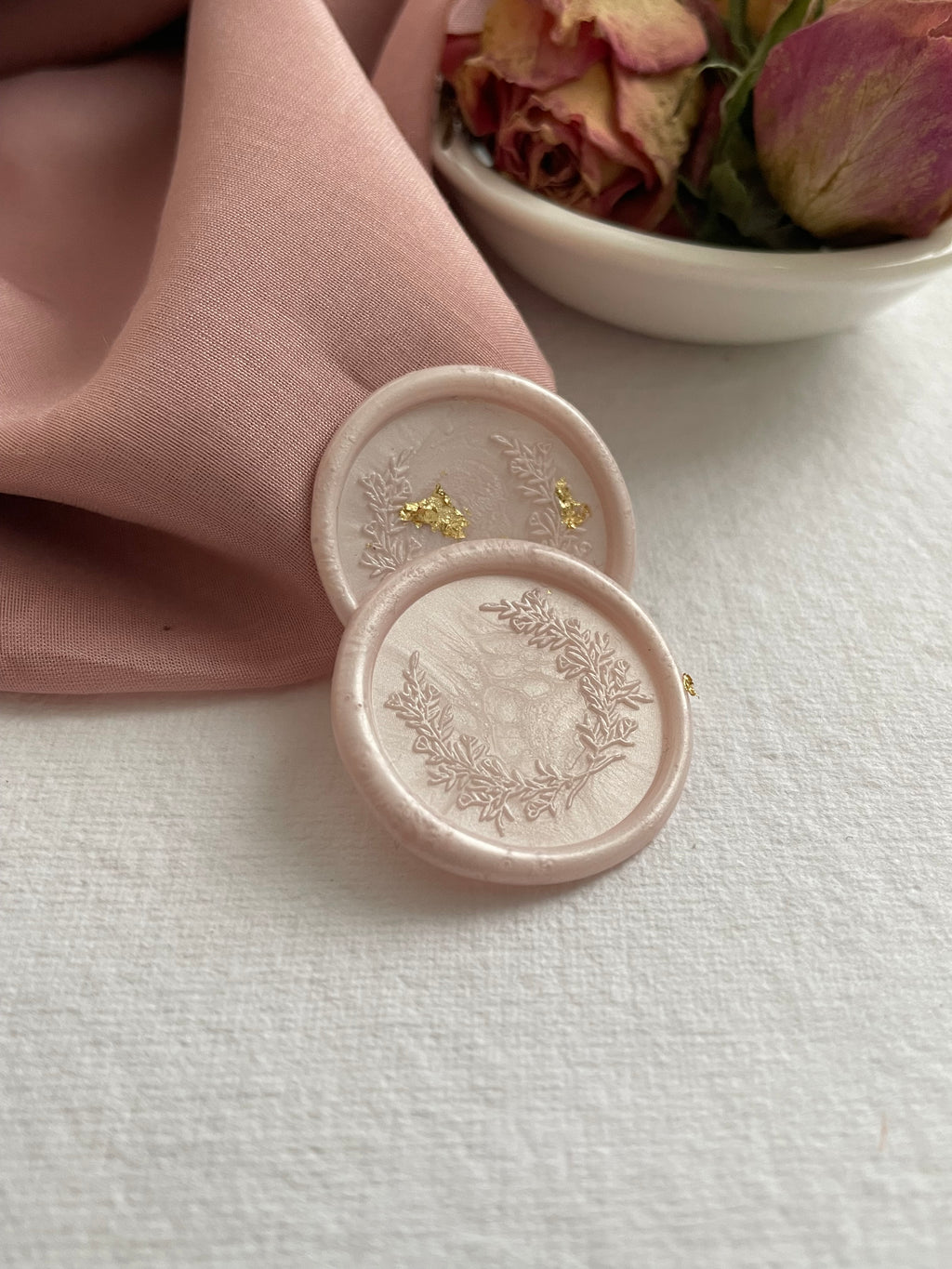 Blason de mariage - sceau de cire