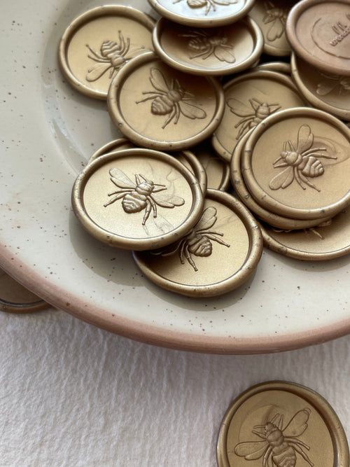 3D bee - Self adhesive wax seals - 35 pcs