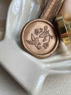 Oiseaux amoureux - Sceaux de cire autocollants - 35 pièces