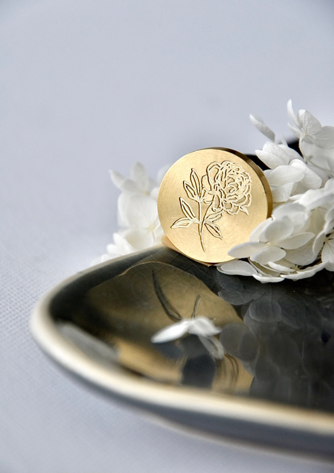 Pivoine - sceau de cire